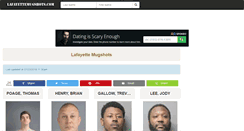 Desktop Screenshot of lafayettemugshots.com